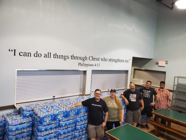 140,000 bottles of water